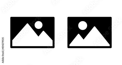 Picture icon vector isolated on white background. Picture vector icon. photo gallery icon vector