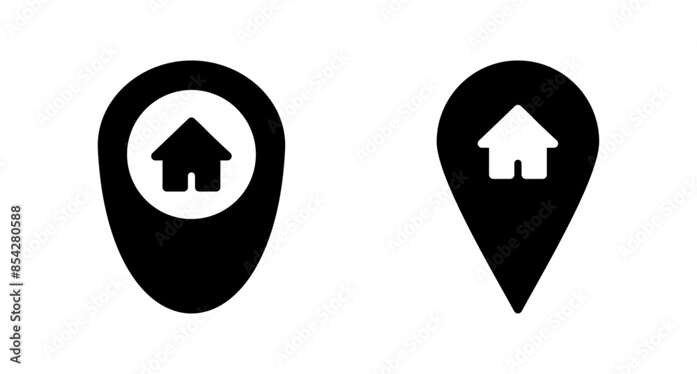 Address symbol icon vector isolated on white background . address icon vector. home location icon Address symbol icon vector isolated on white background . address icon vector. home location icon