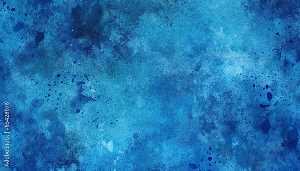Abstract grunge blue watercolor texture background wallpaper. Backdrop, art, paint, artistic, splatter, natural flow, detailed composition