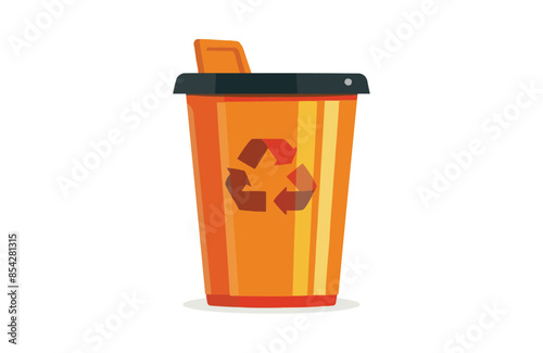 Delete color icon vector, isolated on white background. Beautiful delete icon.