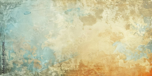 Grunge abstract vintage vignette texture background wallpaper. Grainy, brown, blue, orange sepia backdrop, tattered, artistic pattern, distressed, detailed composition