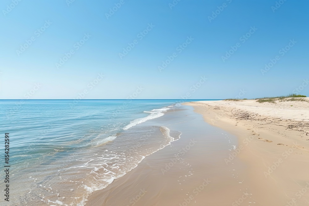 Fototapeta premium Beach Summer Background created with Generative AI