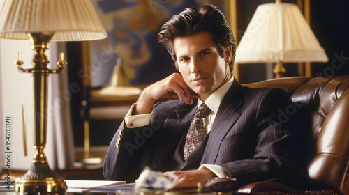 A rich businessman from the 90s