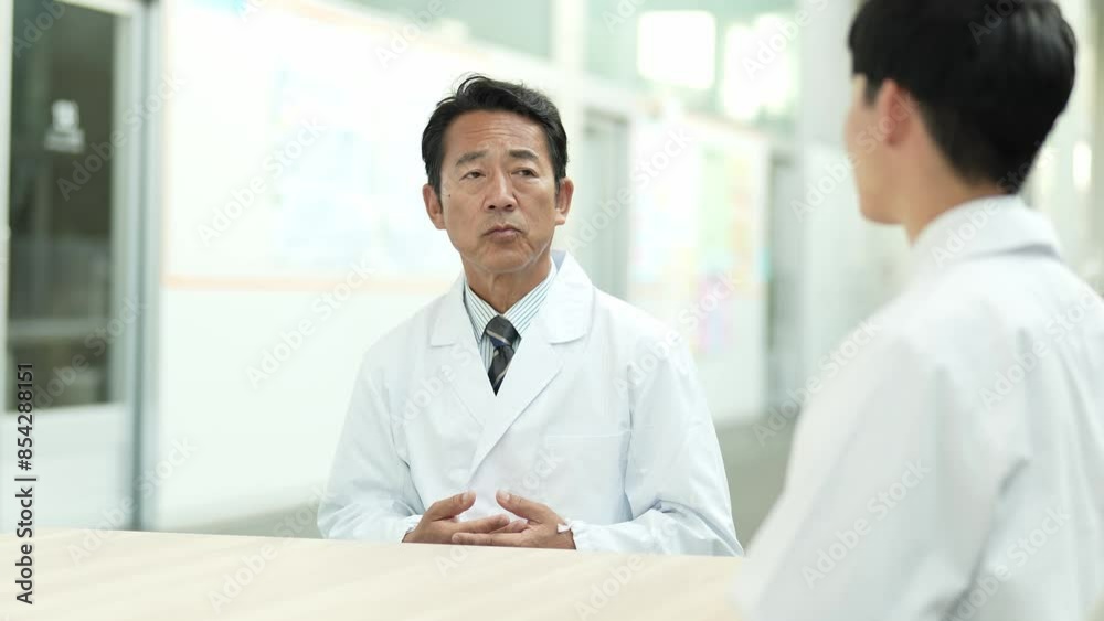 custom made wallpaper toronto digital病院で打ち合わせをする医師