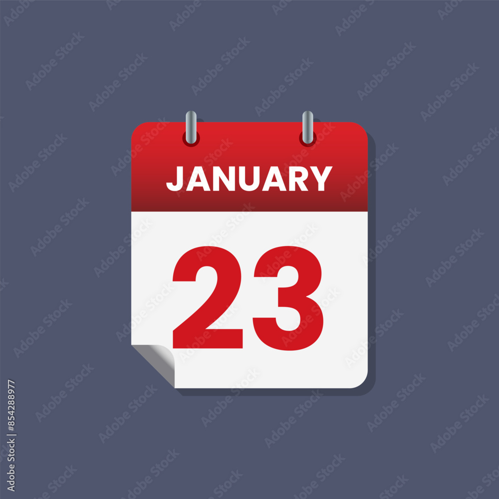 Calendar date month icon flat january vector Calendar date month icon flat january vector