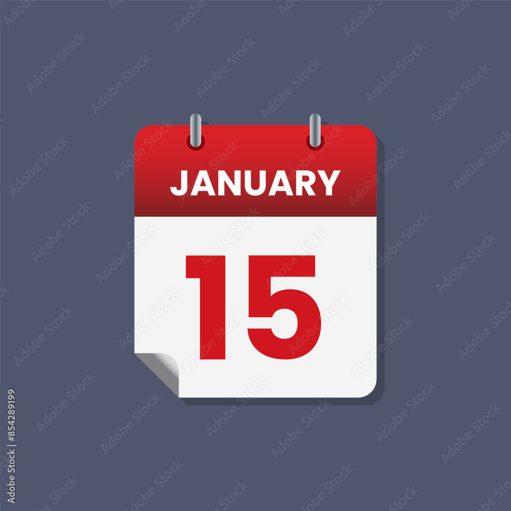 Calendar date month icon flat january vector Calendar date month icon flat january vector