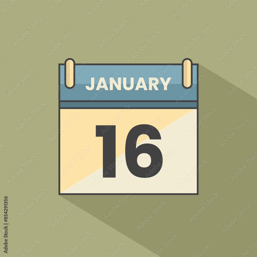 Calendar date month icon flat january vector Calendar date month icon flat january vector