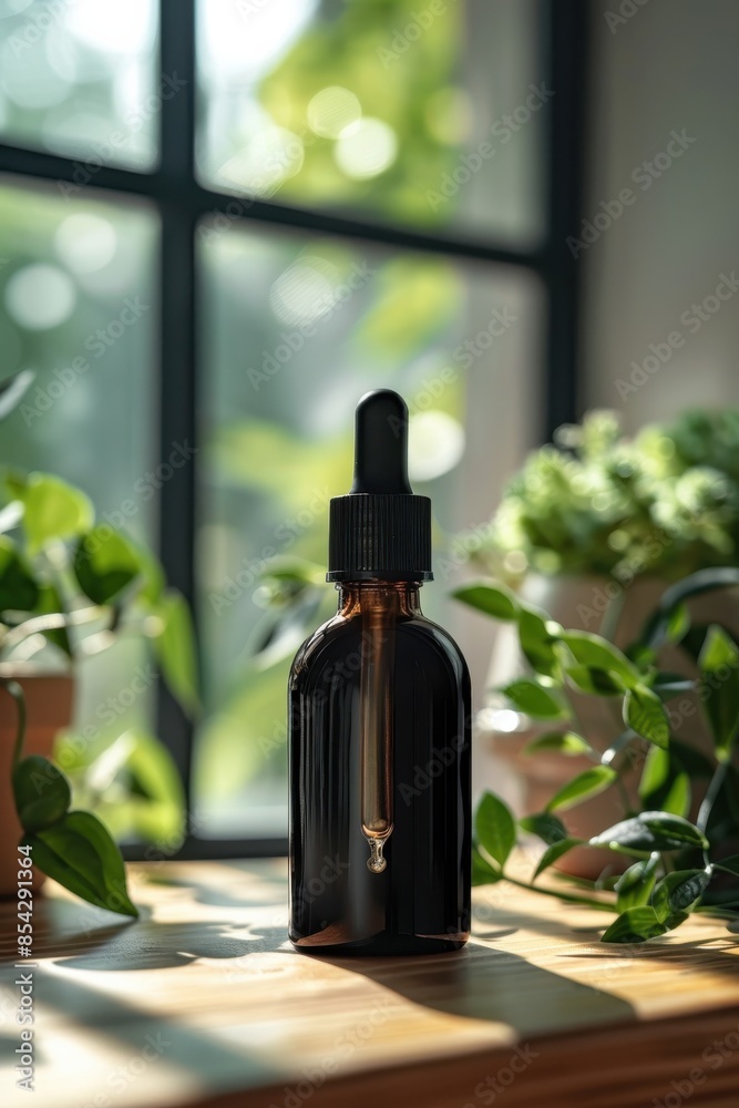 serum cream bottle mockup. Cosmetic concept serum cream bottle mockup. Cosmetic concept