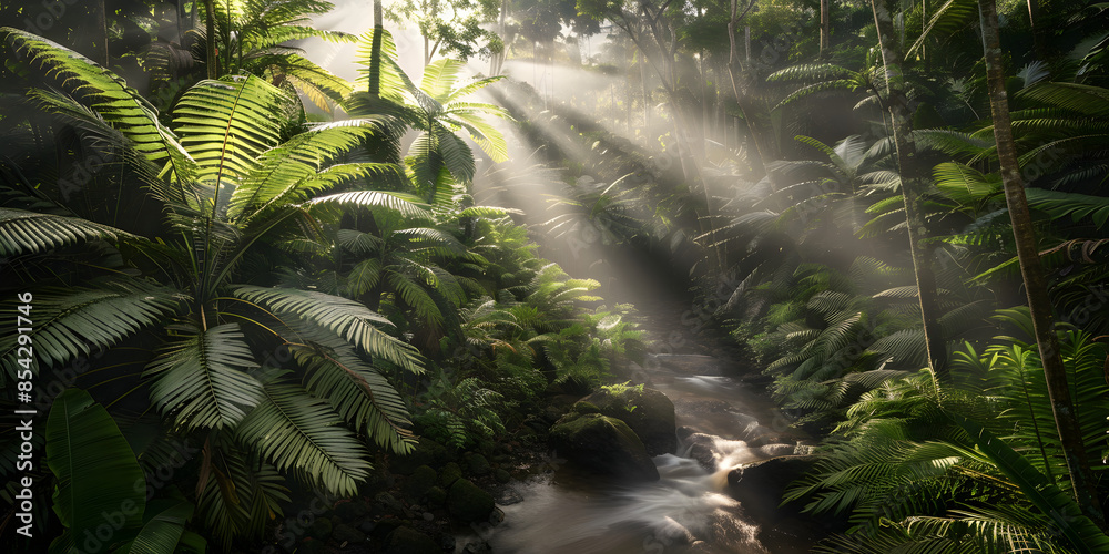 Obraz premium Terra da Floresta Verde