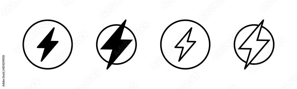 Power icon set. Power Switch Icon. Electric power Power icon set. Power Switch Icon. Electric power