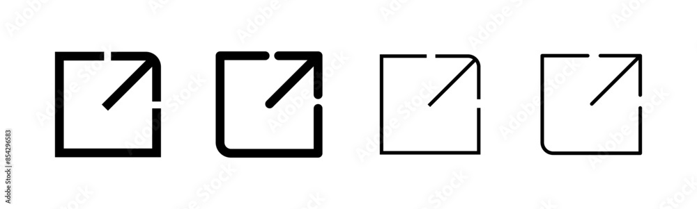 External link icon set. link icon vector. hyperlink symbol External link icon set. link icon vector. hyperlink symbol