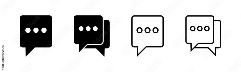 Chat icon set. speech bubble icon. comment icon vector. message. contact us Chat icon set. speech bubble icon. comment icon vector. message. contact us