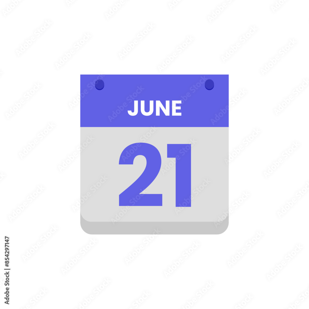 Calendar date month icon flat june vector Calendar date month icon flat june vector