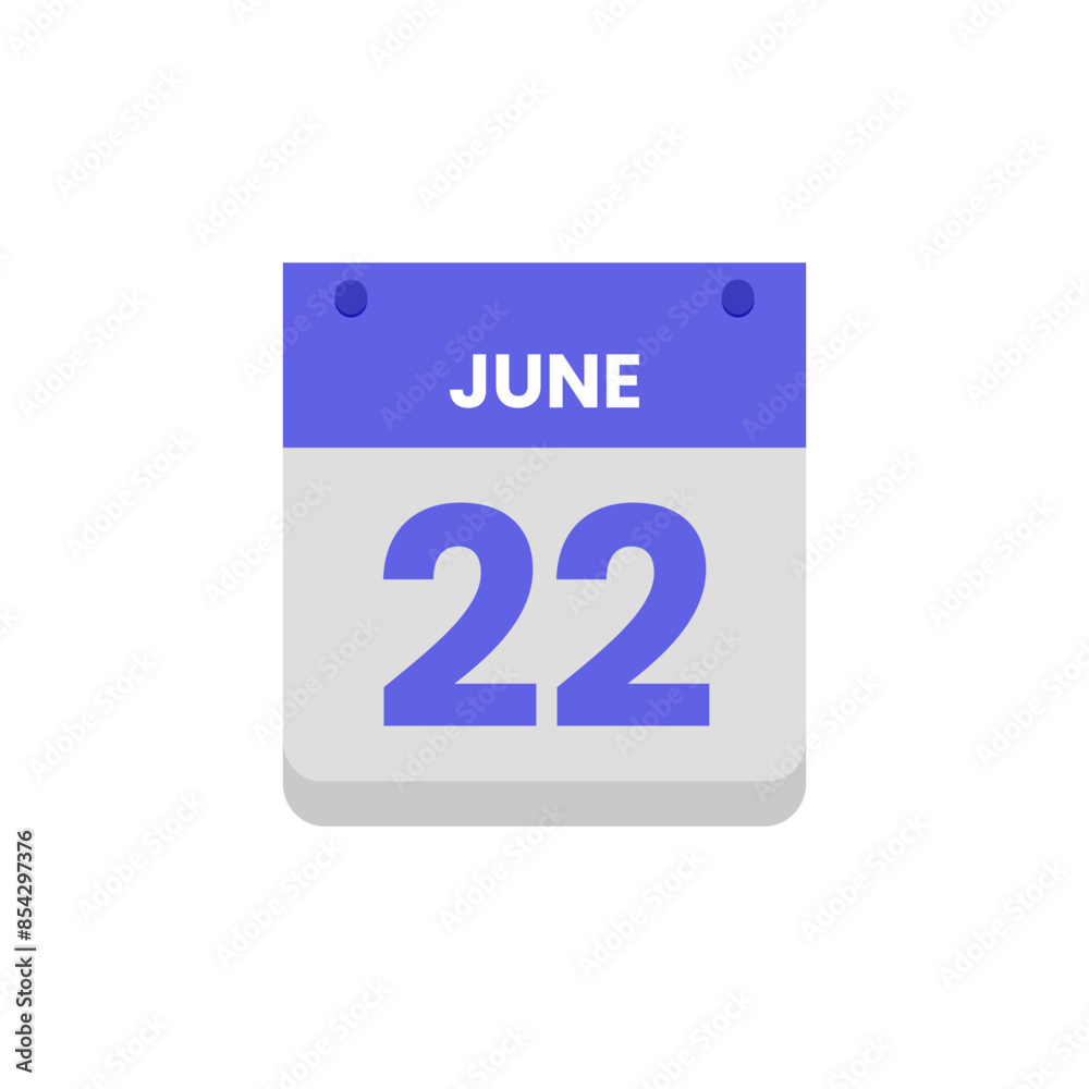 Calendar date month icon flat june vector