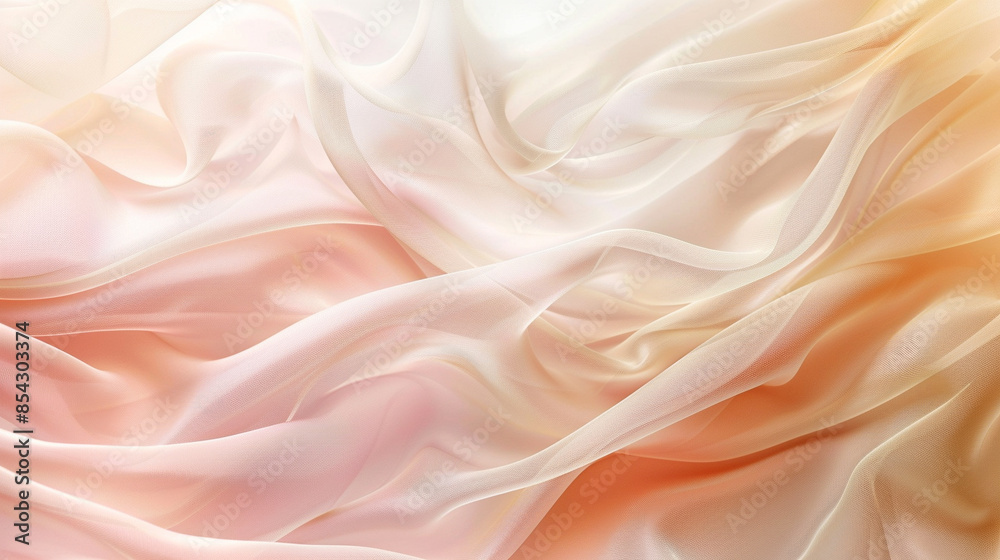 Gradient frosted glass, flowing, transparent, elegant curves, soft peach pantone color wallpaper - Generative AI Gradient frosted glass, flowing, transparent, elegant curves, soft peach pantone color wallpaper - Generative AI