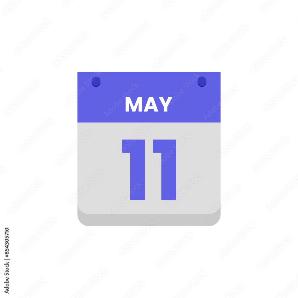 Calendar date month icon flat may vector Calendar date month icon flat may vector