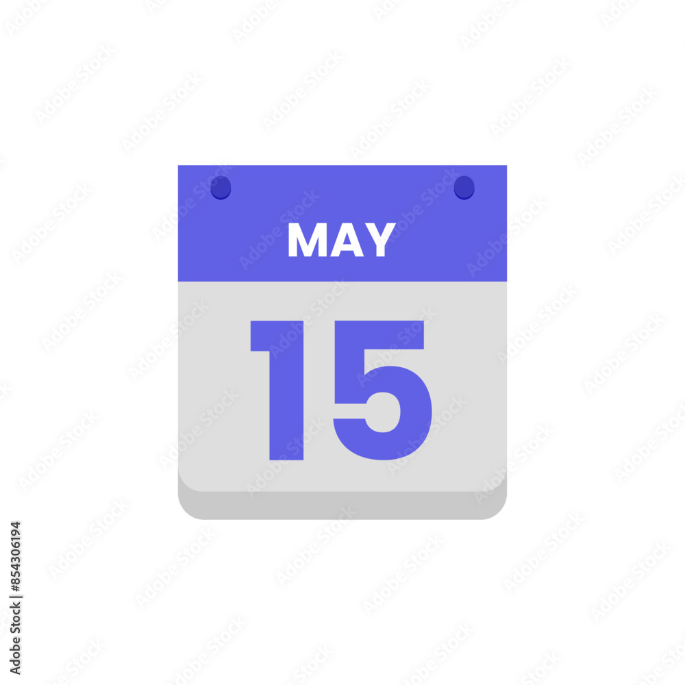 Calendar date month icon flat may vector Calendar date month icon flat may vector