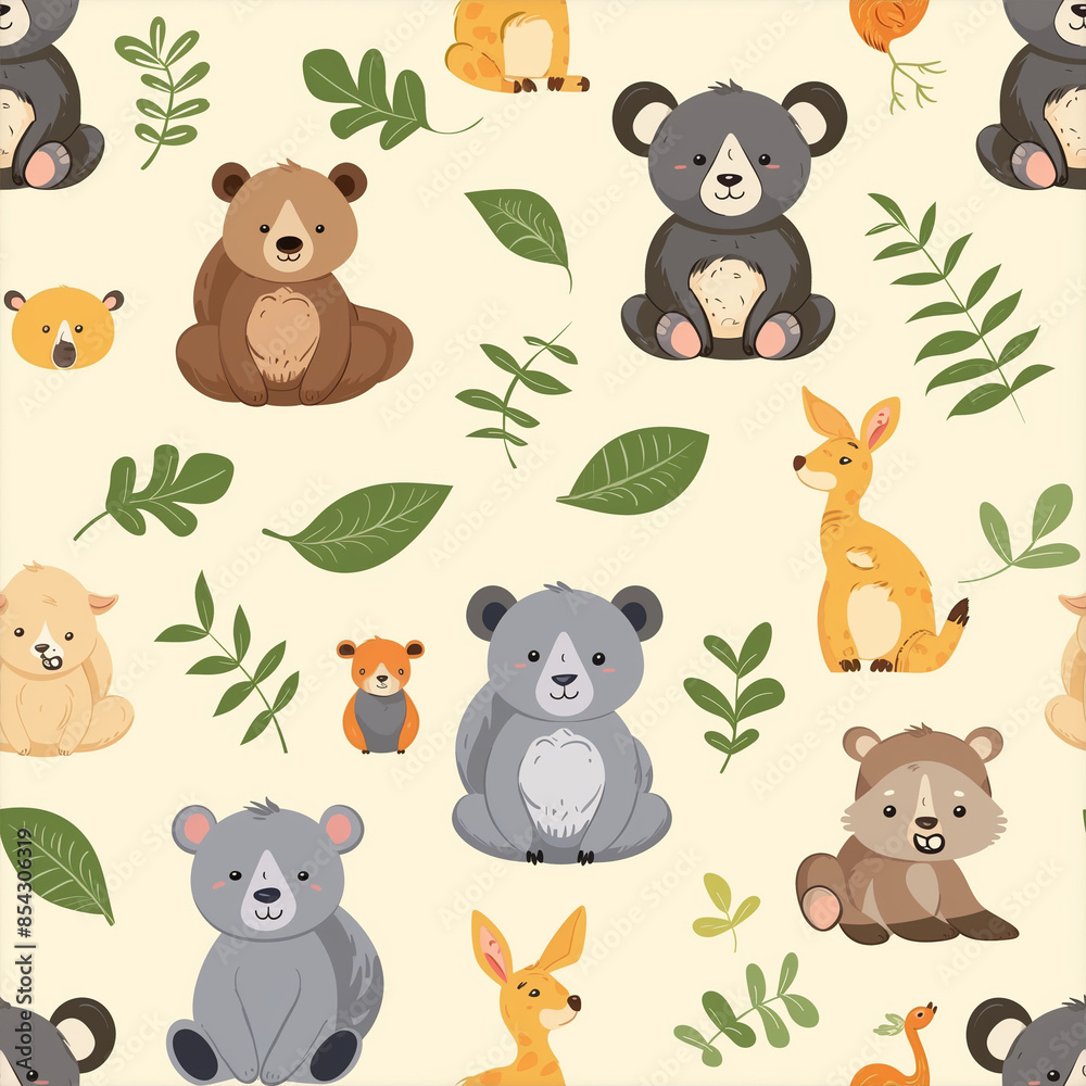 Obraz premium pattern with animals
