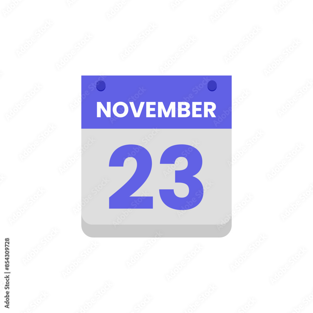 Calendar date month icon flat november vector Calendar date month icon flat november vector