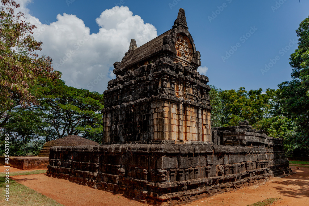 Naklejka premium Nalanda Gedige stone temple, Matale District, Sri Lanka
