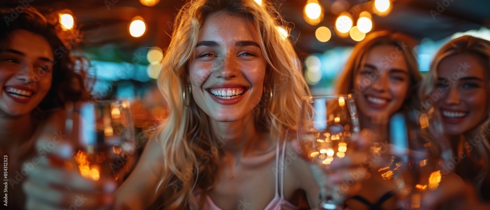 Bathed in the warm glow of the casino floor, a group of friends raise their glasses in celebration, their laughter mingling with the sounds of success. Bathed in the warm glow of the casino floor, a group of friends raise their glasses in celebration, their laughter mingling with the sounds of success.