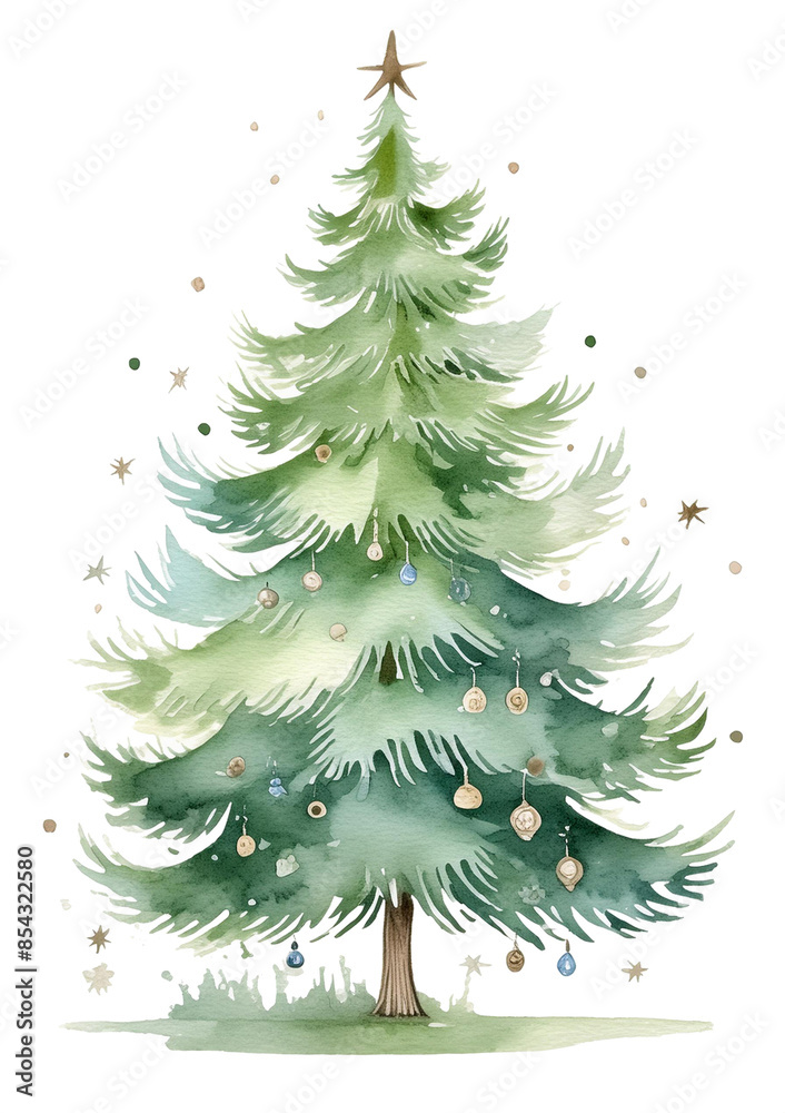 christmas tree illustration