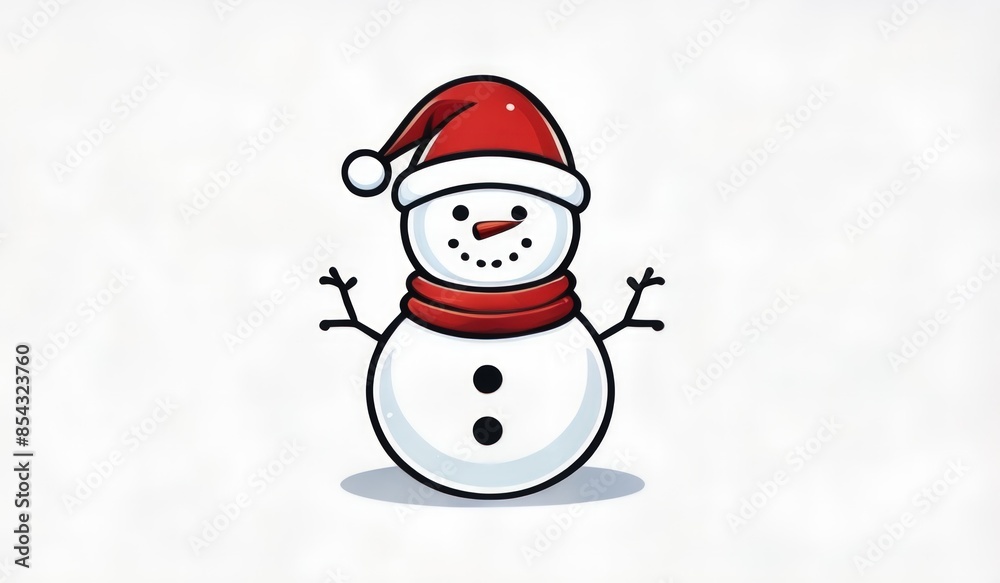 snowman on the snow background snowman on the snow background