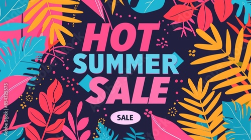 Wallpaper Mural Summer sale promotion advertisement vector design template for flier, poster, website, business Torontodigital.ca