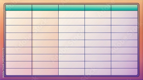 Blank Schedule Set
