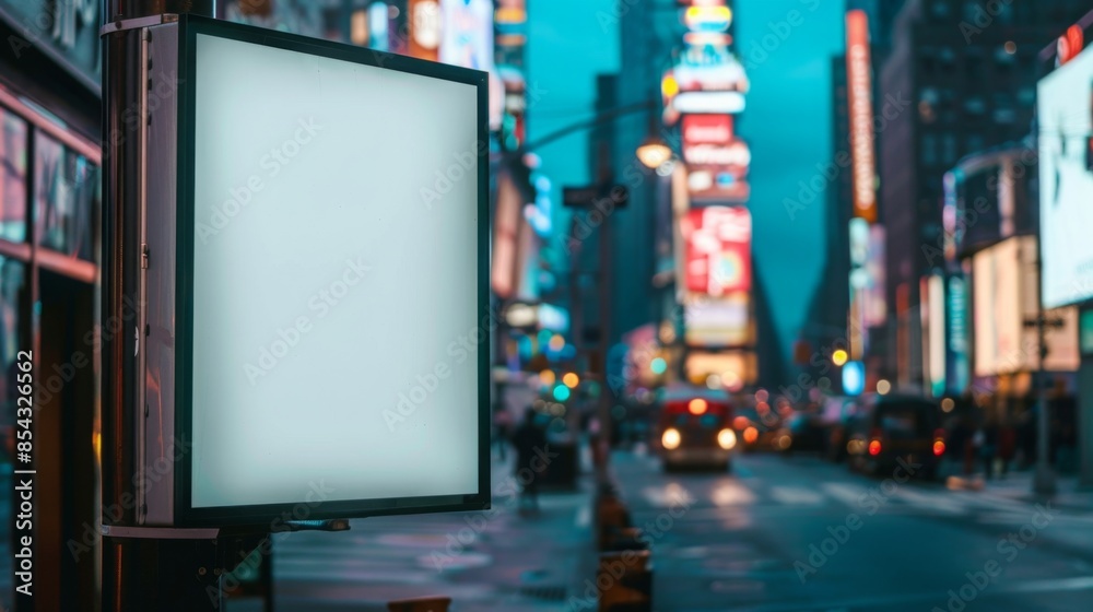 Hyperrealistic Mockup of a Blank Front View Billboard in a Busy Shopping Center, Ideal for Advertising and Marketing Campaigns Hyperrealistic Mockup of a Blank Front View Billboard in a Busy Shopping Center, Ideal for Advertising and Marketing Campaigns