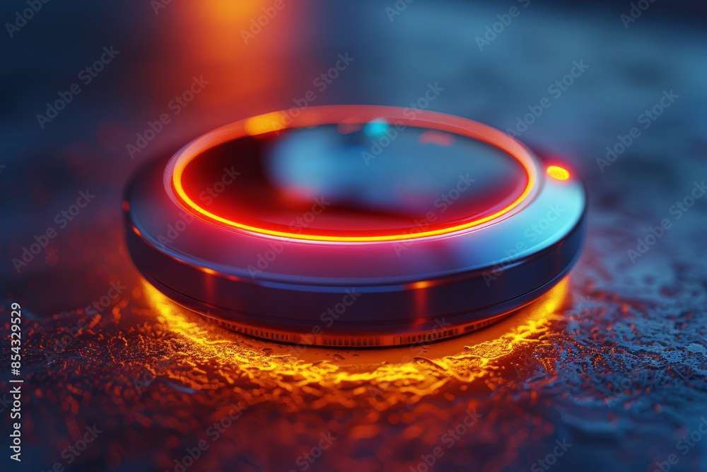 A smart thermostat adjusting the temperature based on user preferences. Concept of energy efficiency and smart home systems. Generative Ai. A smart thermostat adjusting the temperature based on user preferences. Concept of energy efficiency and smart home systems. Generative Ai.