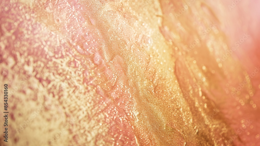 Rose pink to gold gradient, metallic sheen, close-up view, luxurious and elegant touch Rose pink to gold gradient, metallic sheen, close-up view, luxurious and elegant touch