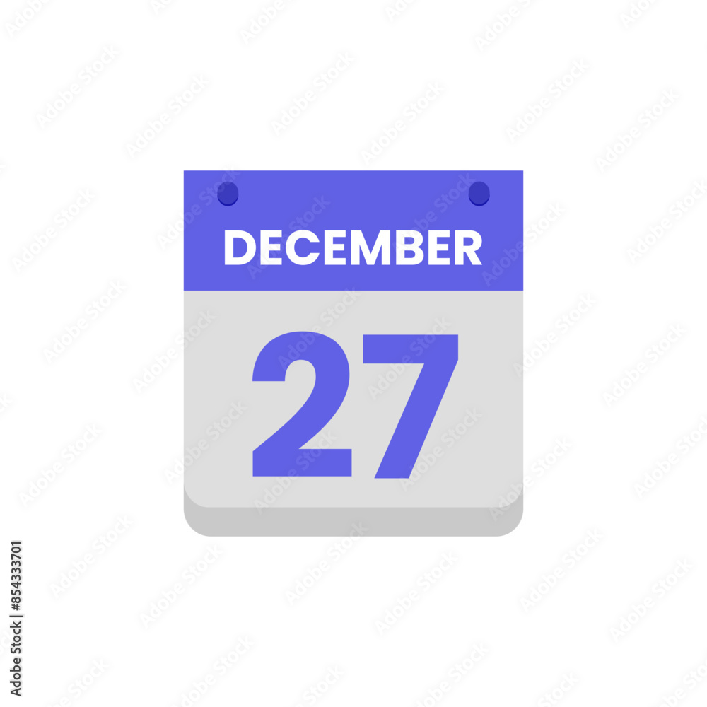 Calendar date month icon flat december vector Calendar date month icon flat december vector