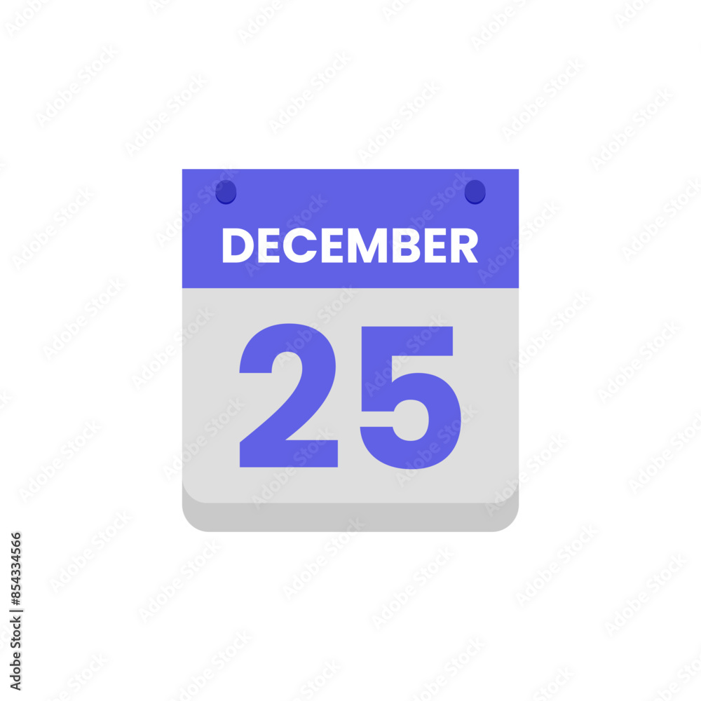 Calendar date month icon flat december vector Calendar date month icon flat december vector