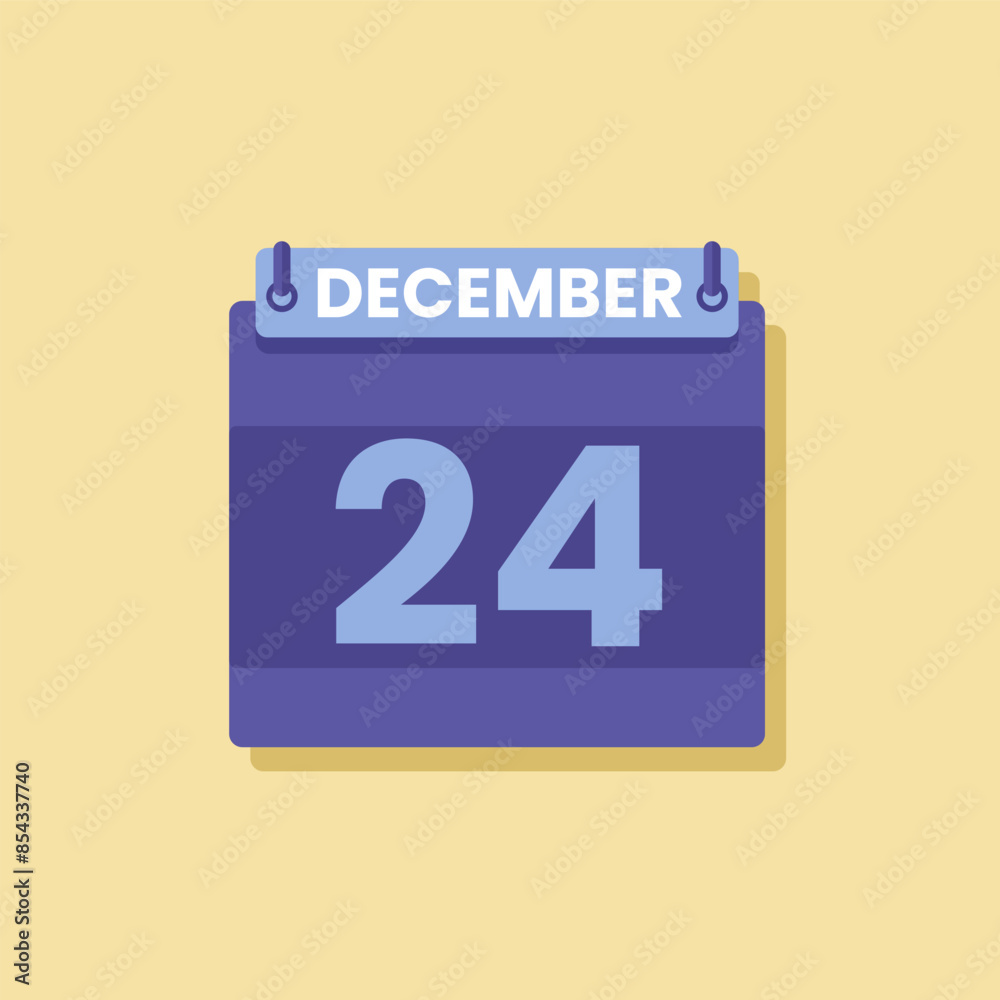 Calendar date month icon flat december vector Calendar date month icon flat december vector