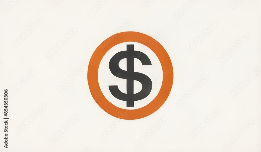 Obraz premium illustration of a symbol of a dollar coin