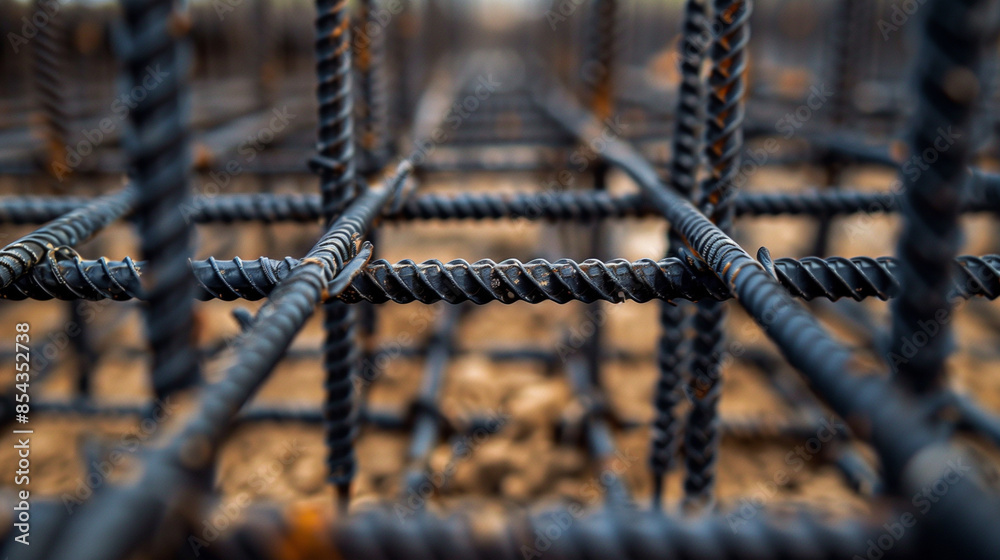 Close-Up of Reinforcing Steel Framework
Close-Up of Reinforcing Steel Framework