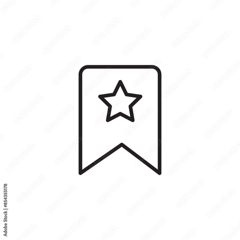 bookmark line icon, outline trendy style flat illustration on white background..eps bookmark line icon, outline trendy style flat illustration on white background..eps