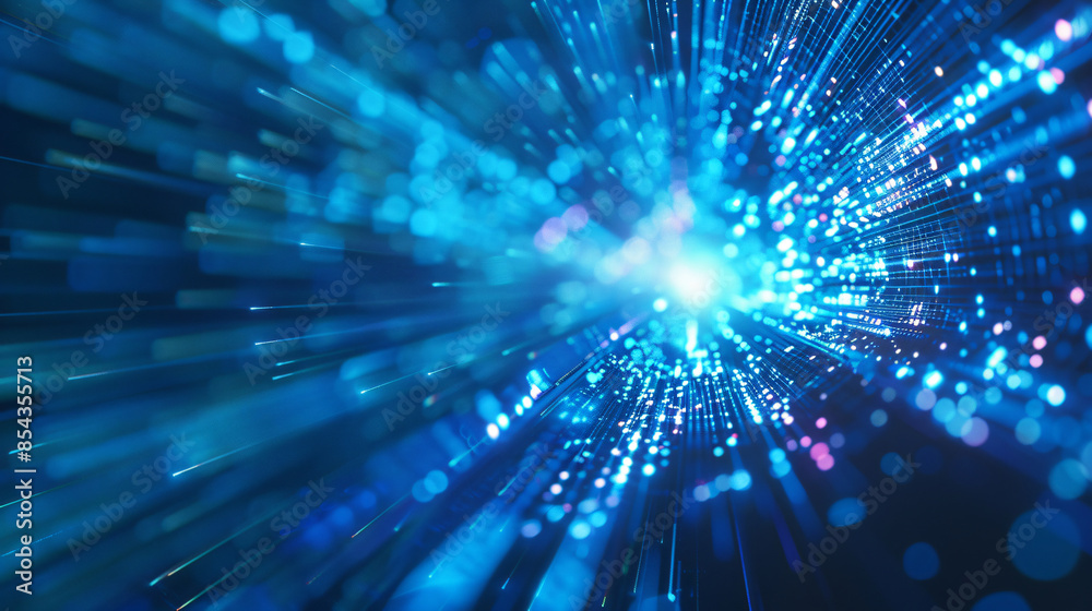 Abstract blue and pink light streaks with a bright white center, for technology, science, and design Abstract blue and pink light streaks with a bright white center, for technology, science, and design