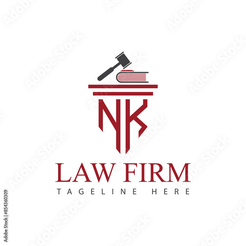 Set of modern law firm justice logo design vector graphic template