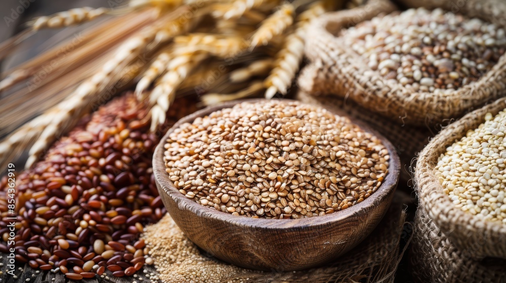 Quinoa, Brown Rice, and Whole Wheat: These are high in fiber, which helps with digestion and may reduce the risk of colon cancer Quinoa, Brown Rice, and Whole Wheat: These are high in fiber, which helps with digestion and may reduce the risk of colon cancer