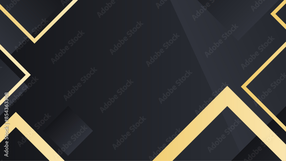 Abstract geometric gold color background, Abstract Dark Black Background with Gold Lines Paper Cut Abstract geometric gold color background, Abstract Dark Black Background with Gold Lines Paper Cut