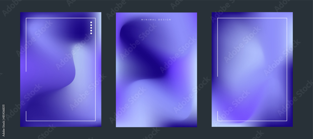 Fototapeta premium Creativity vertical banner template with subtle mesh gradient style