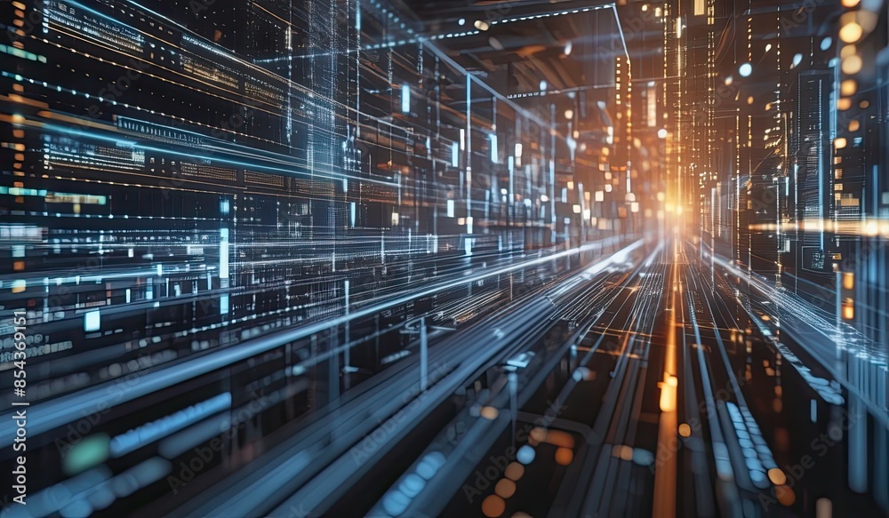 technology digital data flow technology digital data flow