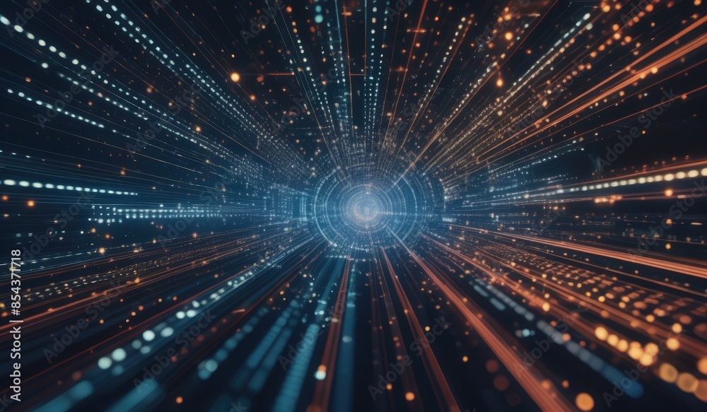 Fototapeta premium technology digital data flow