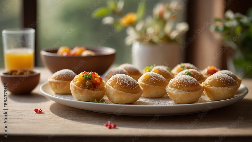 pani puri on a plate pani puri on a plate