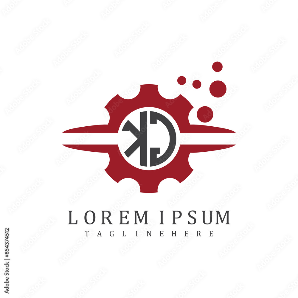 Fototapeta premium initial monogram for automotive logo design vector