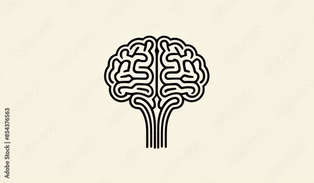 brain labyrinth idea concept. Brain puzzle icon. Human mind complexity. Creativity and brainstorming. Emotional intelligence. Mental health balance. monogram design brain labyrinth idea concept. Brain puzzle icon. Human mind complexity. Creativity and brainstorming. Emotional intelligence. Mental health balance. monogram design