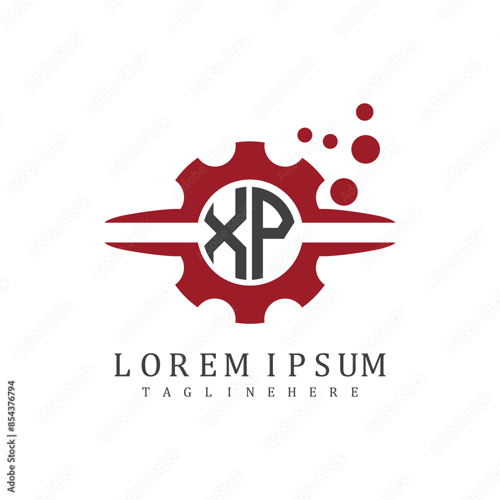 Obraz premium initial monogram logo with creative design. 