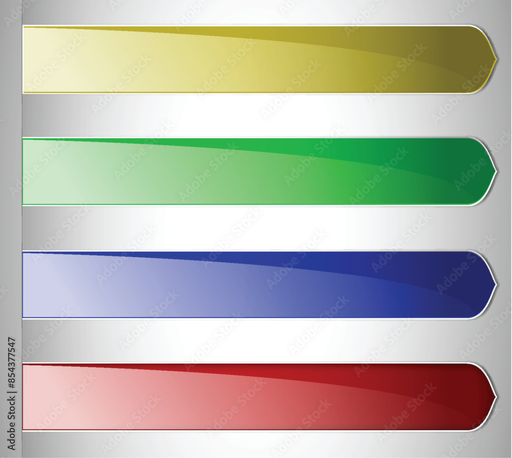 Four gradient banners in different colors Four gradient banners in different colors